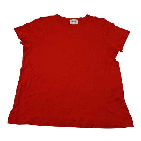 KHAITE The Samson T-Shirt in Fire Red - Picture 1 of 5